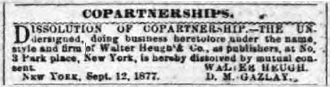 Dissolution of Partnership