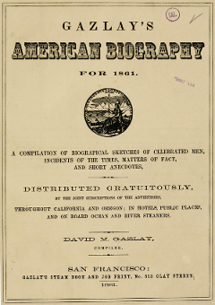 Gazlay’s American Biography