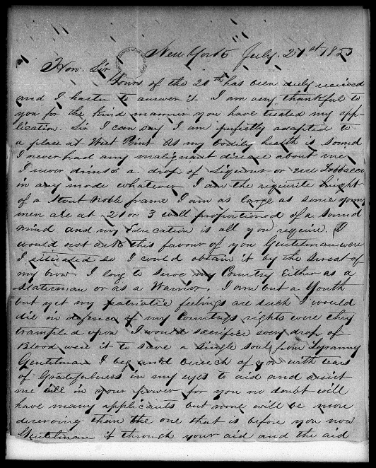West Point Letter Part 1